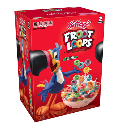 Kellogg's Froot Loops Cereal, 43.6 oz