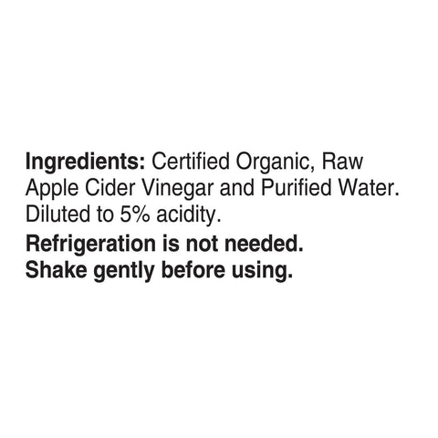 1 Gallon Bragg Organic Apple Cider Vinegar with Mother Raw Unfiltered