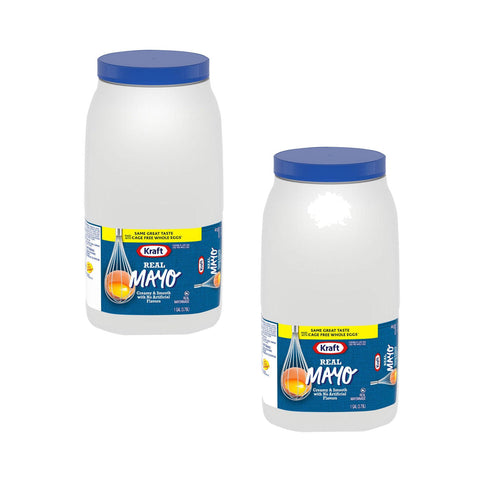 2 Jugs of Kraft Mayo Real Mayonnaise Jug Salad Sandwich , 2 gallon