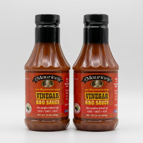 2 Bottles of Maurice's Piggie Park Vinegar BBQ Sauce, 16 oz