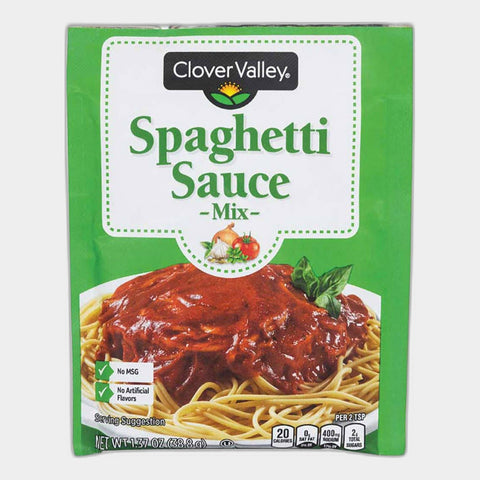 4 Boxes Clover Valley Spaghetti Sauce Mix, 1.37 oz