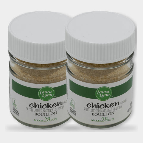 2 Jars Laura Lynn Chicken Bouillon Instant, 4 oz