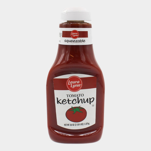 4 Bottles Laura Lynn Squeeze Ketchup, 38 oz