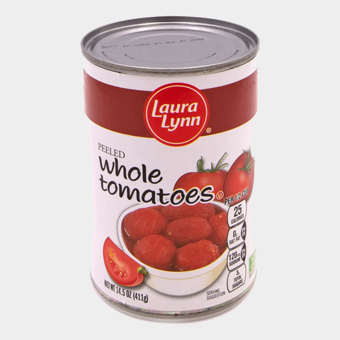 6 Cans Laura Lynn Whole Tomatoes, 14.5 oz
