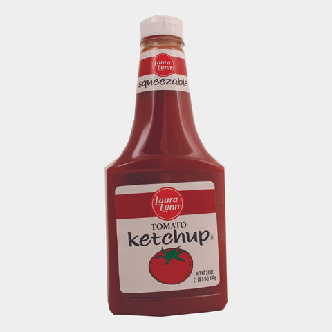4 Bottles Laura Lynn Squeeze Ketchup, 24 oz