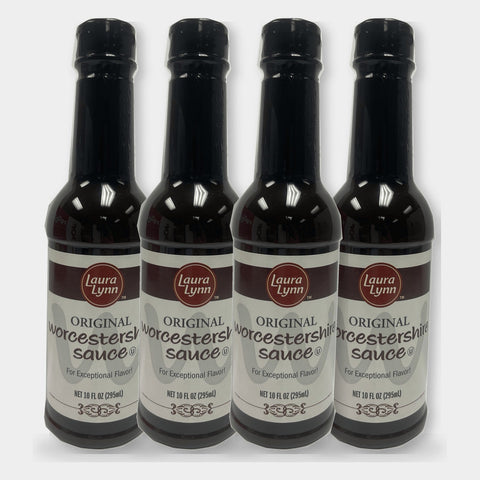 4 Bottles Laura Lynn Worcestershire Sauce, 10 oz