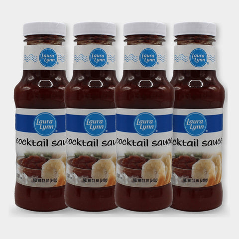 4 Bottles Laura Lynn Cocktail Sauce, 12 oz