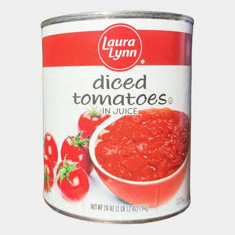 4 Cans Laura Lynn Diced Tomatoes, 28 oz