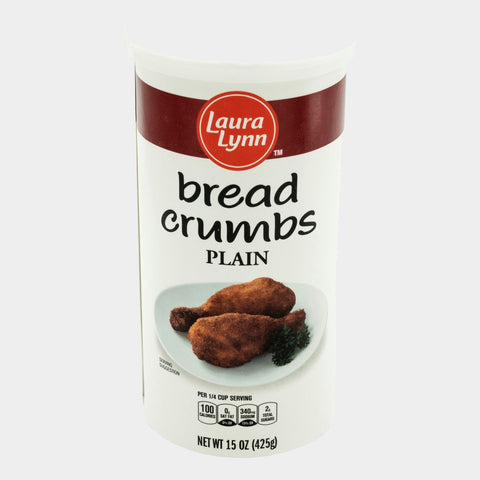 2 Containers Laura Lynn Plain Bread Crumbs, 15 oz