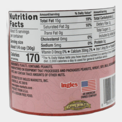 Laura Lynn Peanuts Dry Roasted Unsalted, 16 oz