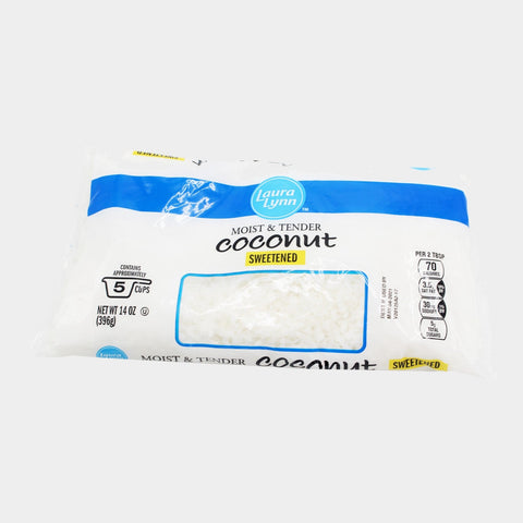 2 Bags Laura Lynn Coconut Flakes, 14 oz