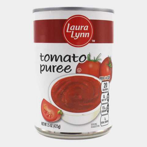 6 Cans Laura Lynn Tomato Puree, 15 oz