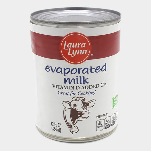 6 Cans Laura Lynn Evaporated Milk, 12 oz