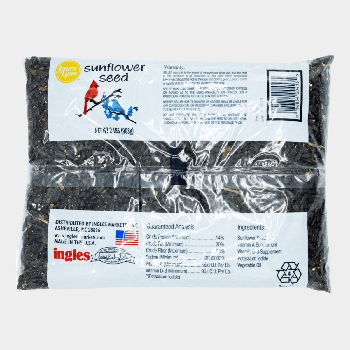 Laura Lynn Sunflower Seeds 2 lb. Bag, 2 lb