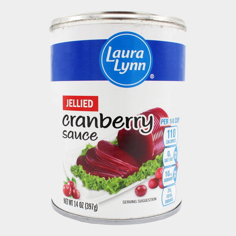 4 Cans Laura Lynn Cranberry Sauce Jelly, 14 oz