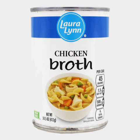 6 Cans Laura Lynn Chicken Broth, 14.5 oz