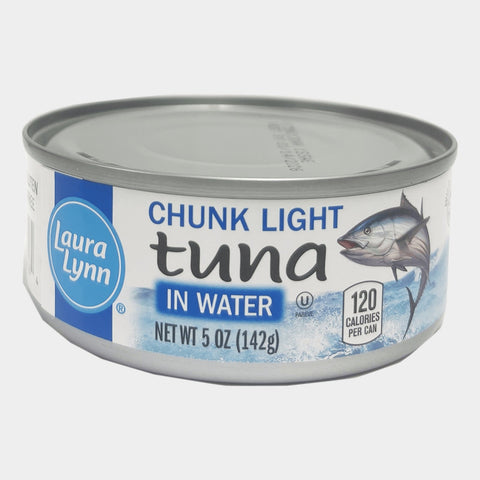 6 Cans Laura Lynn Chunk Light Tuna Water, 5 oz