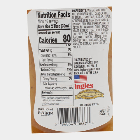 4 Bottles Laura Lynn Traditional Italian Dressing, 16 oz
