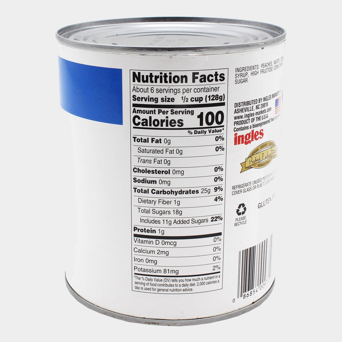 4 Cans Laura Lynn Sliced Peaches, 29 oz