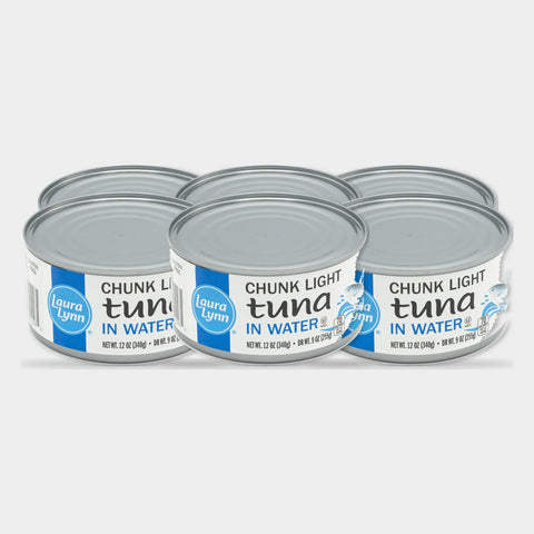 6 Cans Laura Lynn Chunk Light Tuna, 12 oz