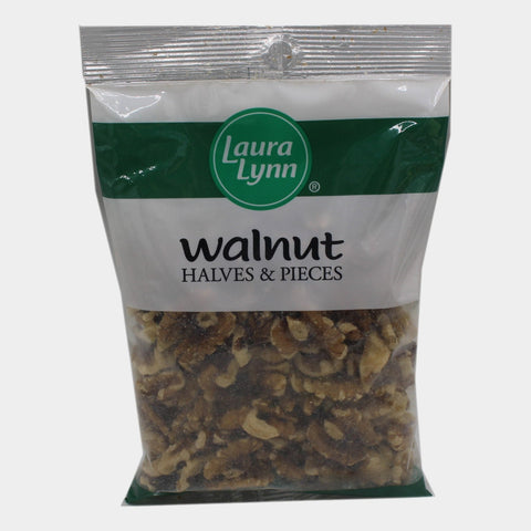 2 Bags Laura Lynn Baking Walnut Halves & Pieces, 6 oz