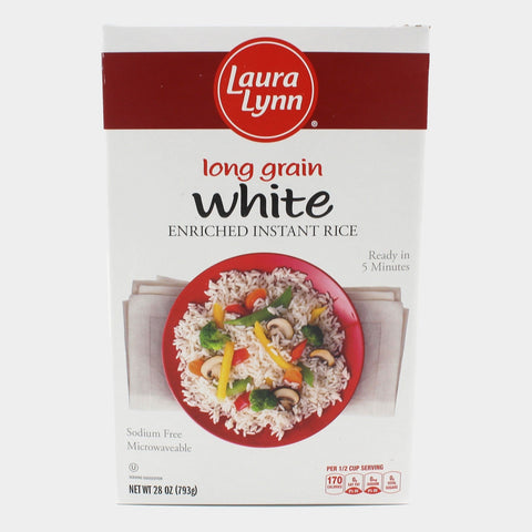 4 Boxes Laura Lynn Instant Rice, 28 oz