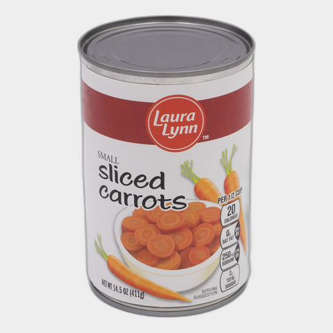 6 Cans Laura Lynn Sliced Carrots, 14.5 oz