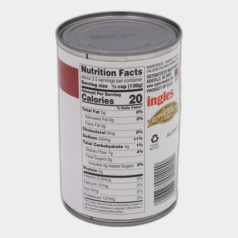 6 Cans Laura Lynn Sliced Carrots, 14.5 oz