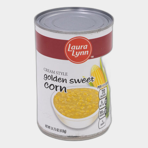 6 Cans Laura Lynn Cream Style Corn, 14.75 oz
