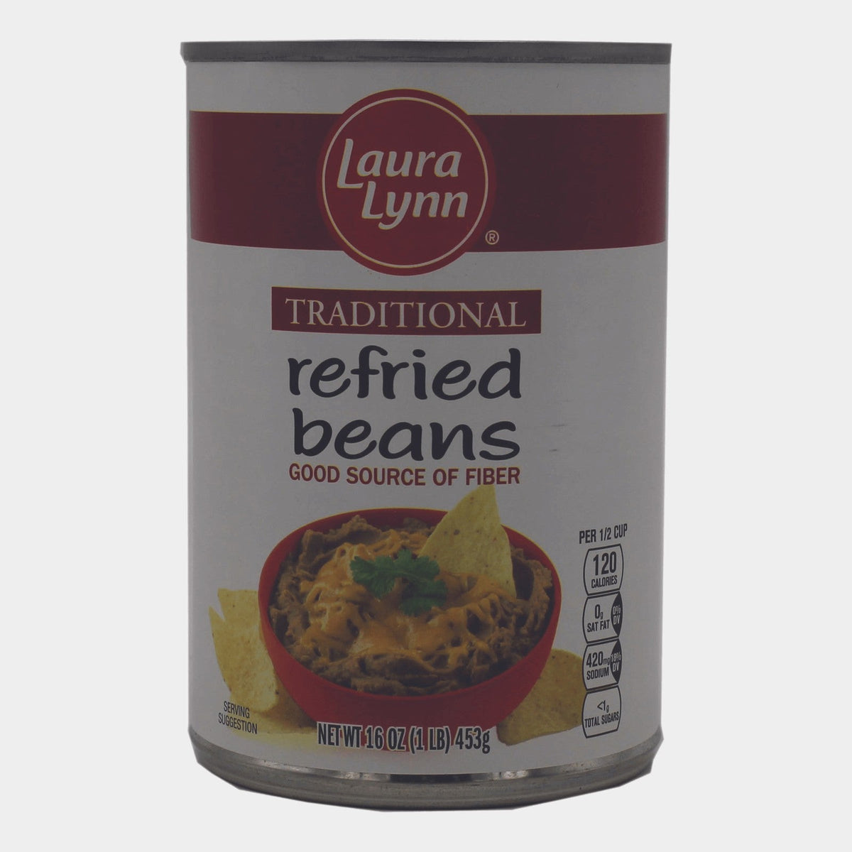 6 Cans Laura Lynn Refried Beans, 16 oz