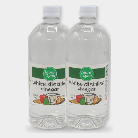 2 Bottles Laura Lynn White Distilled Vinegar, 16 oz