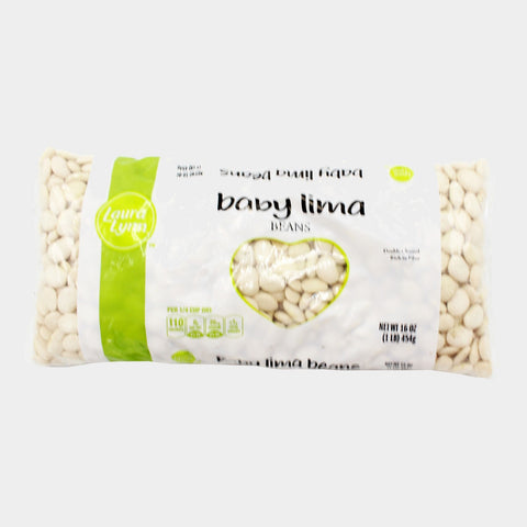 4 Bags Laura Lynn Dry Baby Lima Beans, 1 lb
