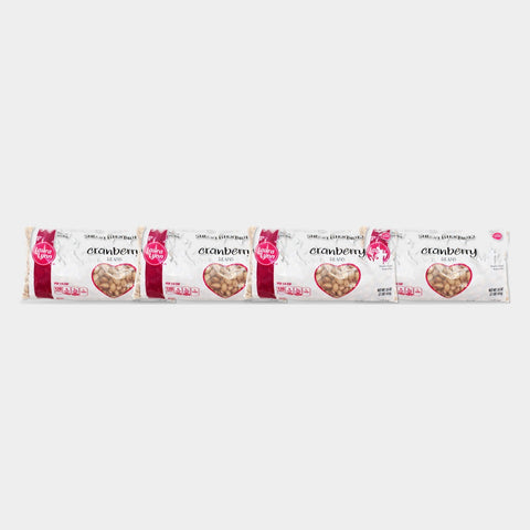 4 Bags Laura Lynn Dry Cranberry Beans, 1 lb