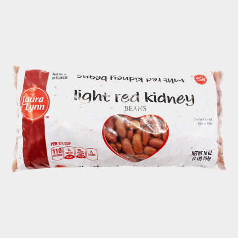 4 Bags Laura Lynn Light Red Kidney Beans, 1 lb