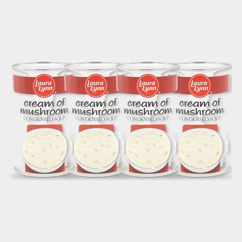 4 Cans Laura Lynn Cream of Mushroom Soup Condensed, 26 oz