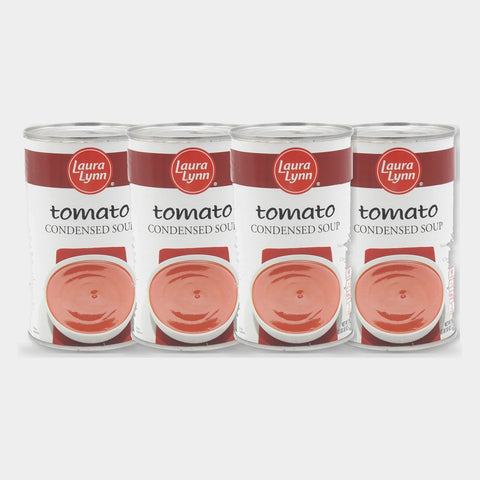 4 Cans Laura Lynn Tomato Soup Condensed, 26 oz