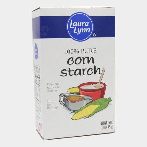 2 Boxes Laura Lynn Corn Starch 100% Pure, 16 oz
