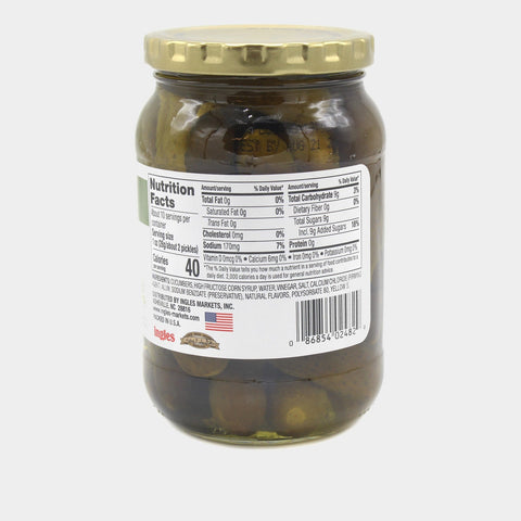 3 Jars Laura Lynn Whole Sweet Pickles, 16 oz