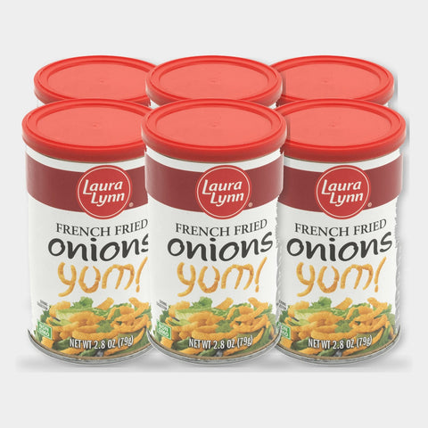 6 Cans Laura Lynn French Onions, 2.8 oz