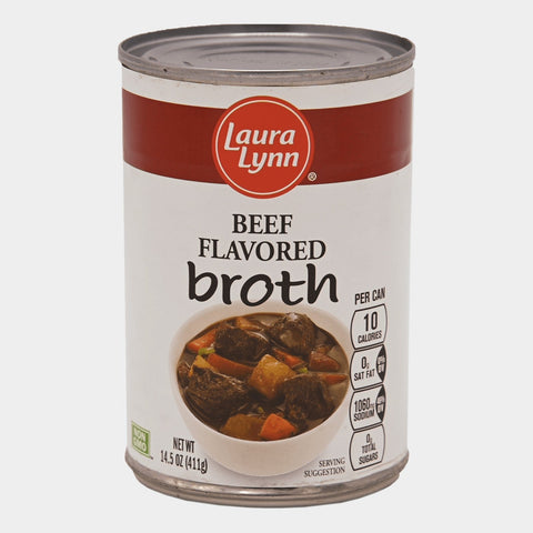 6 Cans Laura Lynn Beef Broth, 14.5 oz