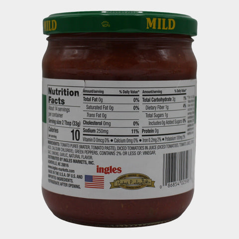 3 Jars Laura Lynn Square Jar Mild Salsa, 16 oz