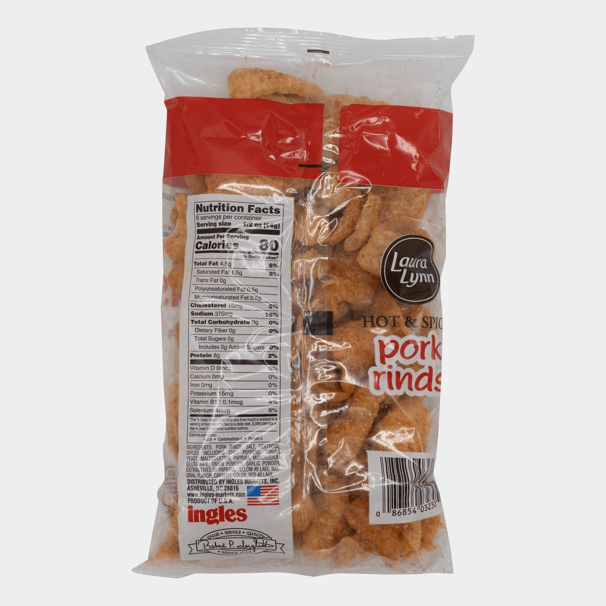 Laura Lynn Hot & Spicy Pork Rinds, 3 oz