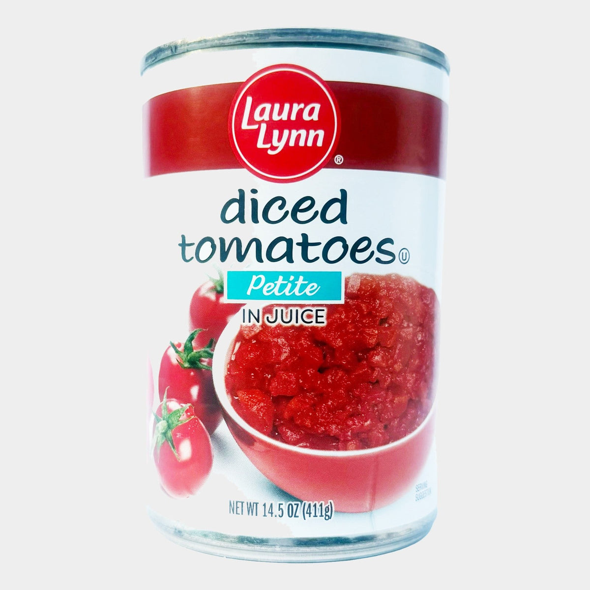 6 Cans Laura Lynn Petite Diced Tomatoes, 14.5 oz