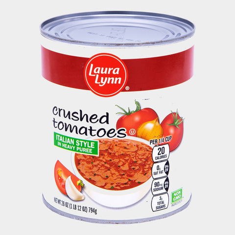 4 Cans Laura Lynn Italian Style Crushed Tomatoes, 28 oz