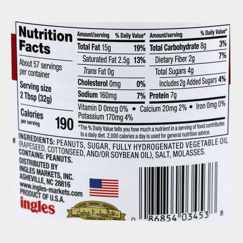 Laura Lynn Creamy Peanut Butter, 64 oz