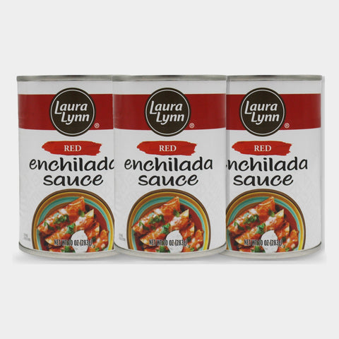 3 Jars Laura Lynn Red Enchilada Sauce, 10 oz