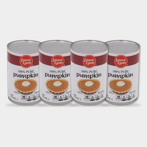 4 Cans Laura Lynn Pumpkin, 15 oz