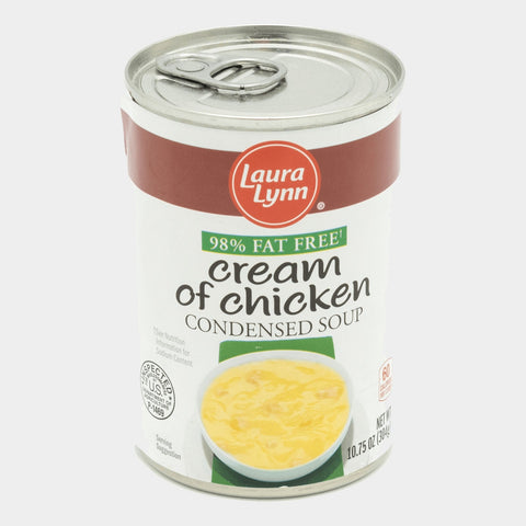 6 Cans Laura Lynn 98% Fat Free Cream of Chicken Soup Condensed, 10.75 oz