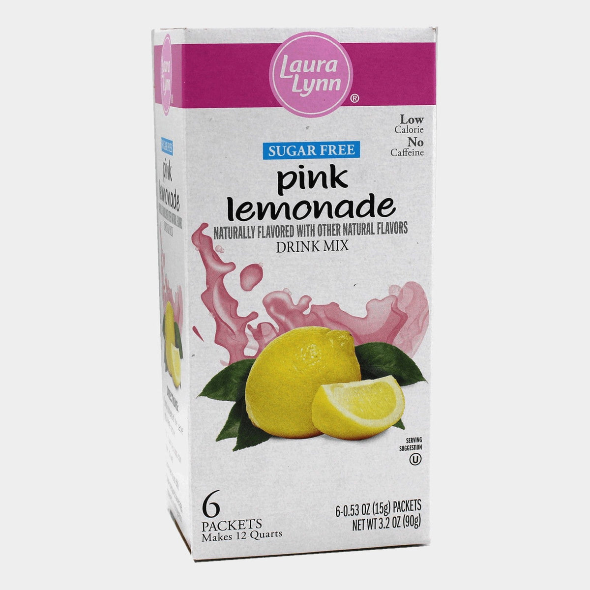 Laura Lynn Sugar Free Pink Lemonade Drink Mix, 3.2 oz
