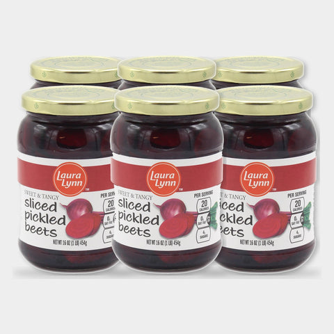 6 Cans Laura Lynn Pickled Sliced Beets, 16 oz
